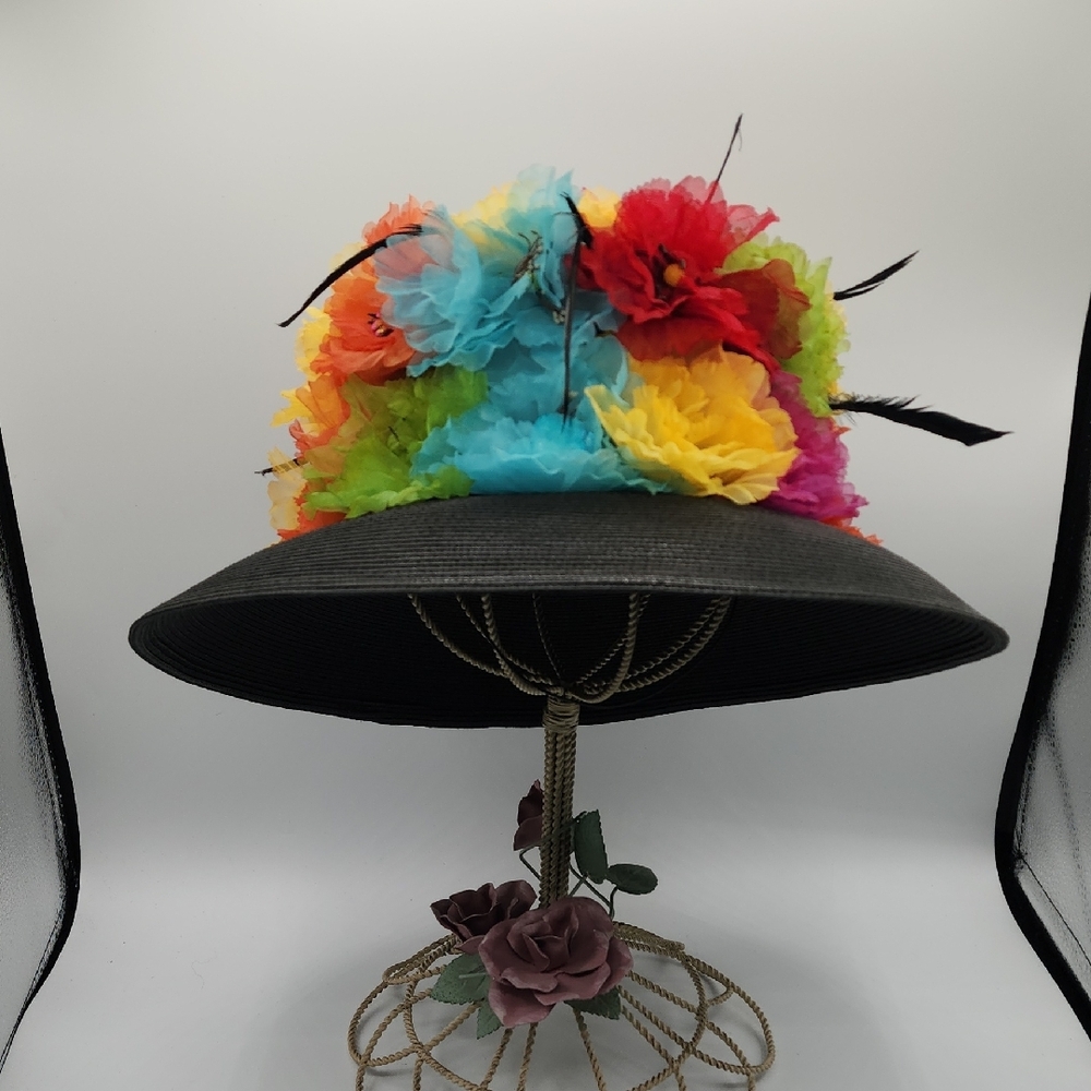 Whittail and Shon Vibrant Multicolor Floral Women's Hat